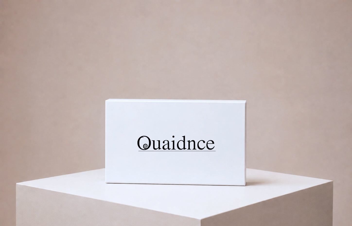 White box with 'Quaidnce' branding on a light gray background